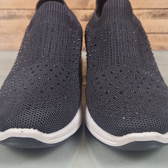 Tommy Bahama Black Knit Slip On Sneakers Womens Size 10 Comfort Shoes - Picture 3 of 11